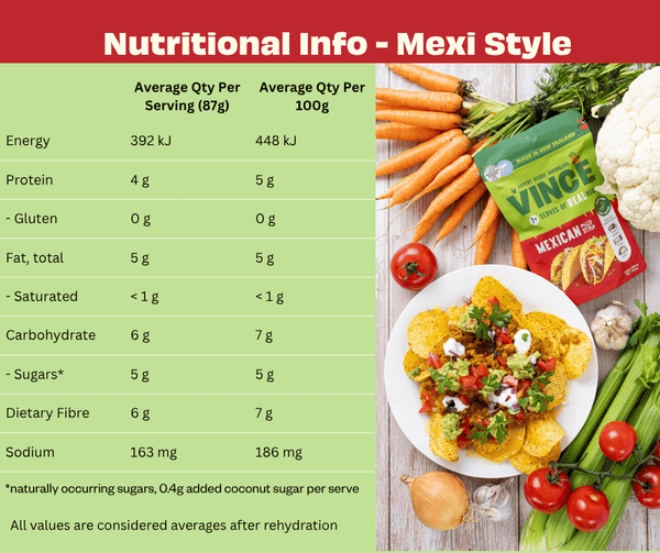 Mexican Style Smuggled Veggies 1Kg (Mild)