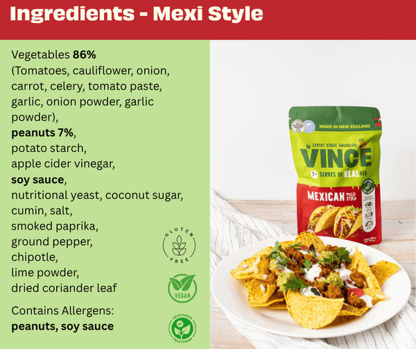 Mexican Style Smuggled Veggies 1Kg (Mild)