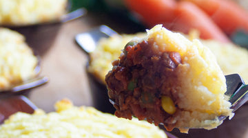 Classic Cottage Pie (vegetarian and beef versions)