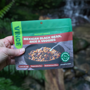 Mexican Black Bean, Rice & Veggies 125g Instant Meal, original Vince packaging