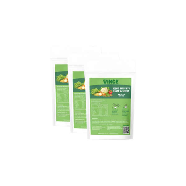 Veggie Ragu with Pasta & Lentils - 3 pack